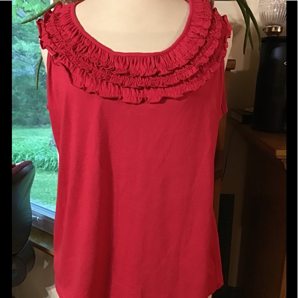 Women’s Allison Whitmore’s size large red tank top